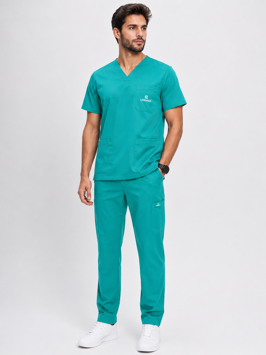 ChatGPT Image May 10, 2026, 05_48_28 AM UNIMED Men’s Medical Scrubs (Teal) - Image 1