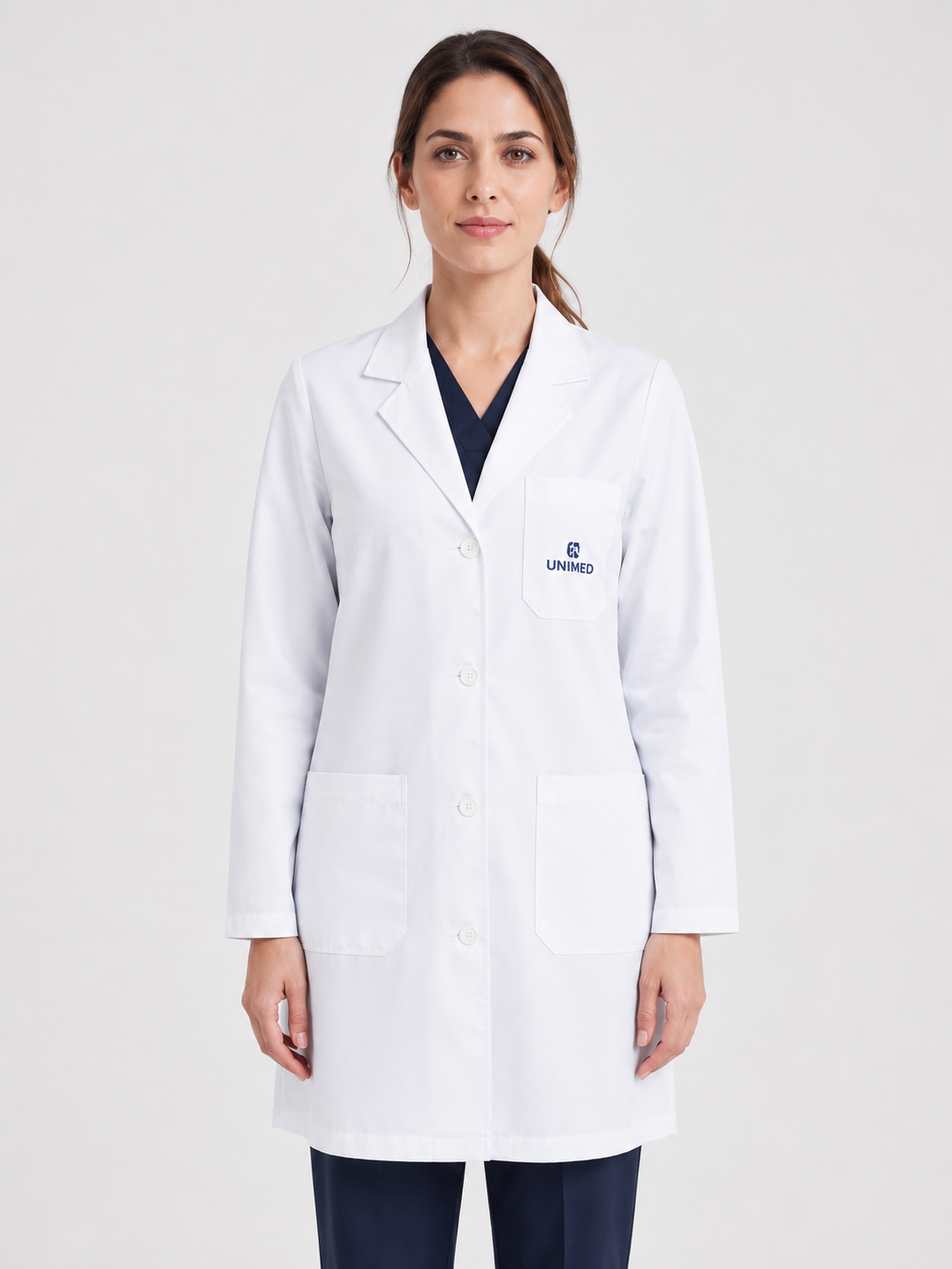 ChatGPT Image May 10, 2026, 06_04_12 AM UNIMED Professional Lab Coat - Image 1